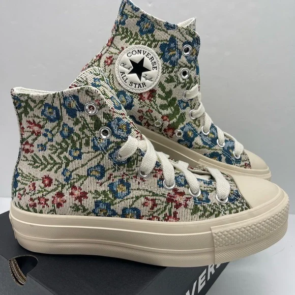 Converse WMNS Floral High-Top
CTAS LIFT HI
EGRET/NATURAL IVORY Platform Sneakers - Picture 6 of 16